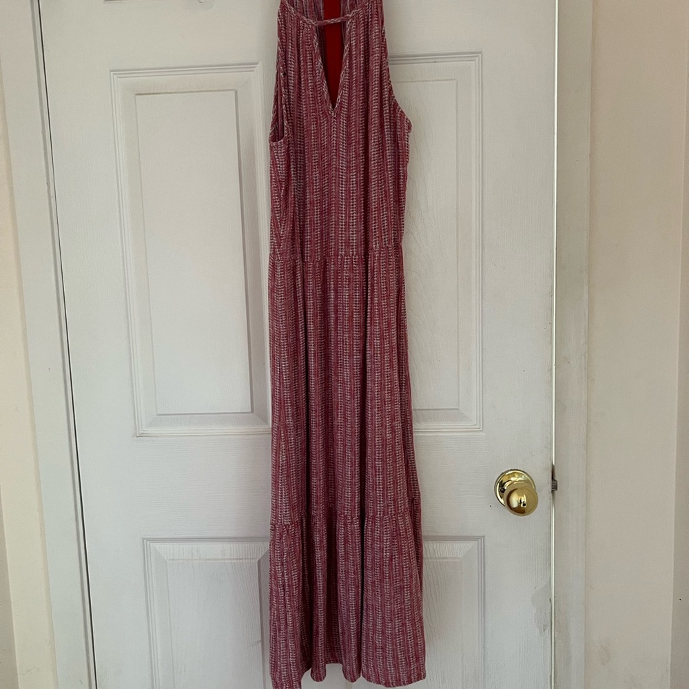 Universal Thread Red and White Midi Dress